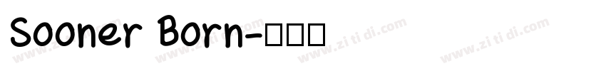 Sooner Born字体转换